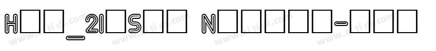 Hlv_2Inset Normal字体转换